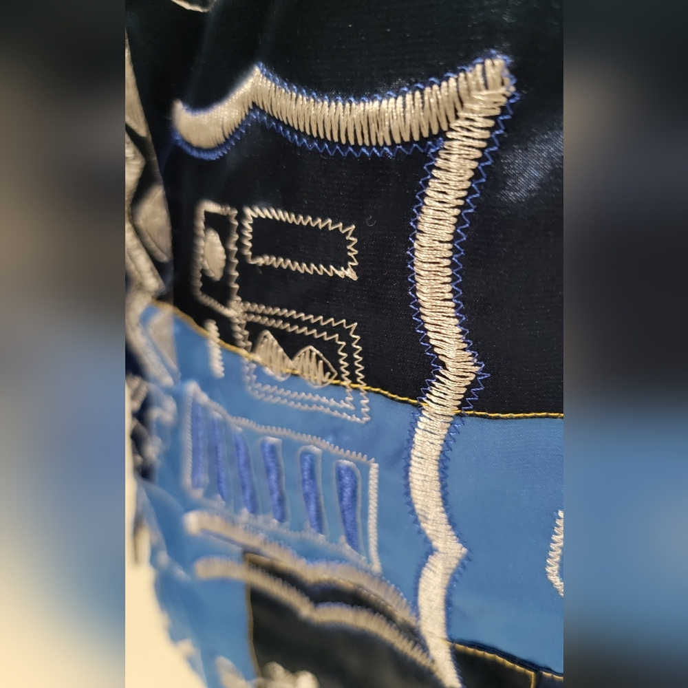 French Laundry Satin Embroidered Patchwork Jacket - image 4